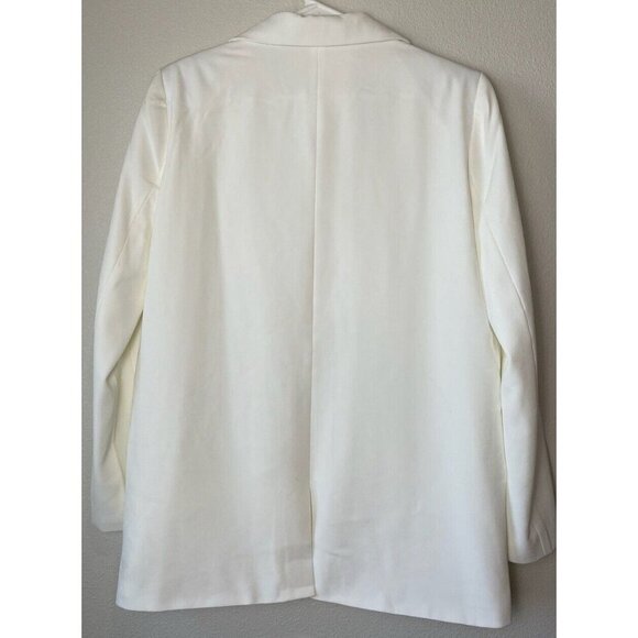 4th Reckless Tailored Oversized Blazer Jacket Off White Size Small - Picture 3 of 6